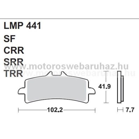 Fékbetét AP RACING (LMP441CRR) 