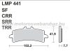 Fékbetét AP RACING (LMP441TRR) 