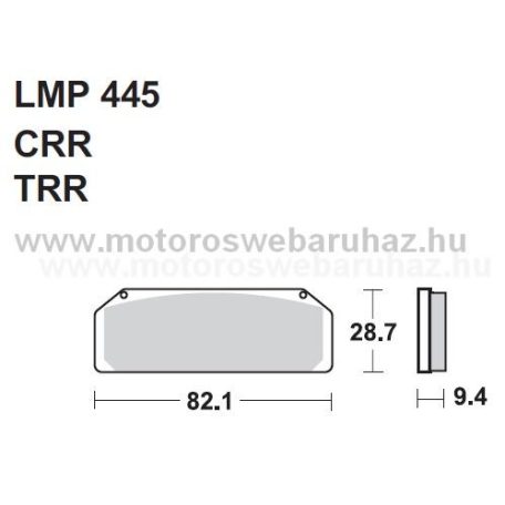 Fékbetét AP RACING (LMP445TRR) 