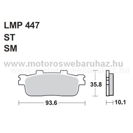 Fékbetét AP RACING (LMP447SM) 