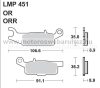   Fékbetét AP RACING (LMP451OR) Szinteres fékbetét-Cross, enduro