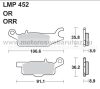   Fékbetét AP RACING (LMP452OR) Szinteres fékbetét-Cross, enduro