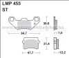 Fékbetét AP RACING (LMP455ST) 
