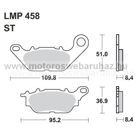 Fékbetét AP RACING (LMP458ST) 