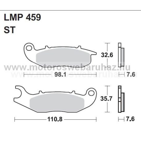 Fékbetét AP RACING (LMP459ST) 