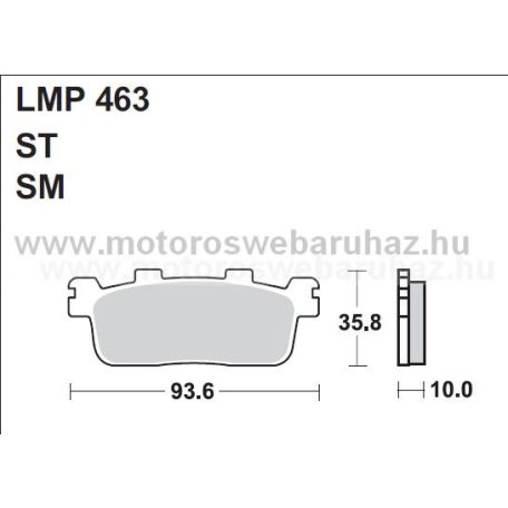 Fékbetét AP RACING (LMP463SM) 