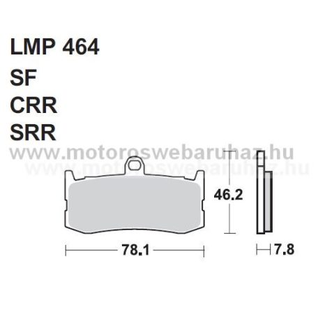 Fékbetét AP RACING (LMP464CRR) 