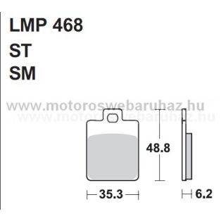 Fékbetét AP RACING (LMP468ST) 