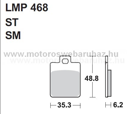 Fékbetét AP RACING (LMP468ST) 