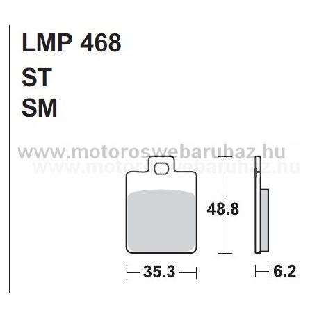 Fékbetét AP RACING (LMP468SM) 