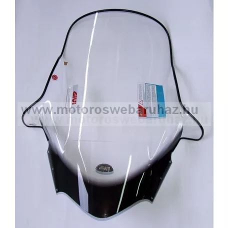 GIVI D137ST Szélvédő kézvédővel, áttetsző 75 x 60 cm (mxsz)