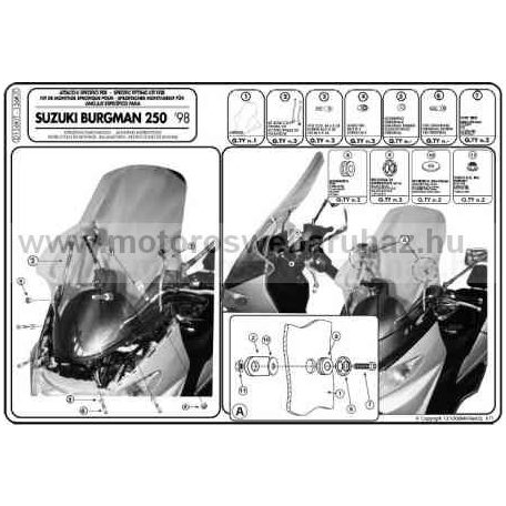 GIVI D156KIT Spec. rögzítőkit 156D és 156DT-hez