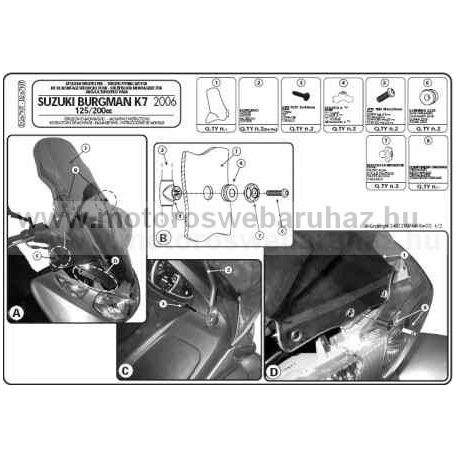 GIVI D267KIT Spec. rögzítőkit 267DT-hez