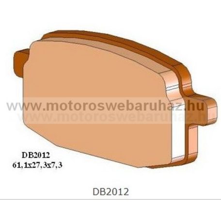 Fékbetét DELTA BRAKING (DB2012 SRN2) Szinteres fékbetét Robogókhoz