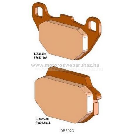 Fékbetét DELTA BRAKING (DB2023 QDN) Szinteres fékbetét Quadokhoz