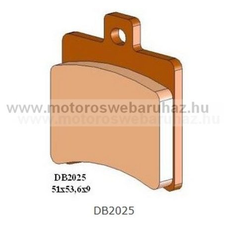 Fékbetét DELTA BRAKING (DB2025 RDN2) Szinteres fékbetét Utcai motorokhoz