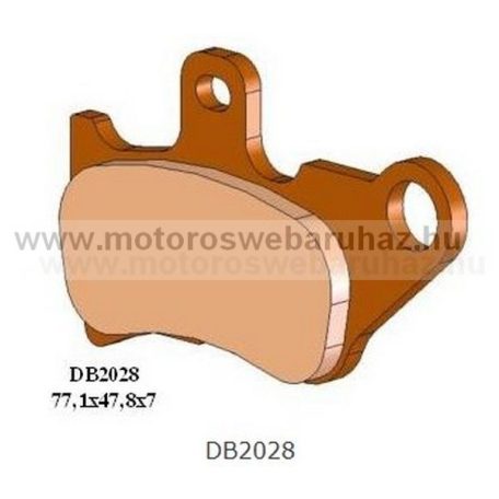 Fékbetét DELTA BRAKING (DB2028 SRN2) Szinteres fékbetét Robogókhoz