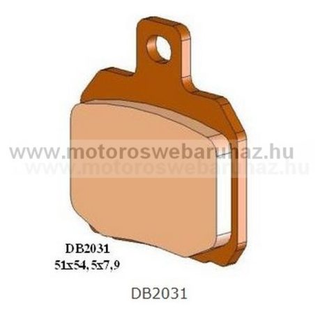 Fékbetét DELTA BRAKING (DB2031 QDN) Szinteres fékbetét Quadokhoz