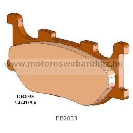 Fékbetét DELTA BRAKING (DB2033 RDN2) Szinteres fékbetét Utcai motorokhoz