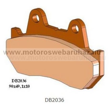 Fékbetét DELTA BRAKING (DB2036 RDN2) Szinteres fékbetét Utcai motorokhoz