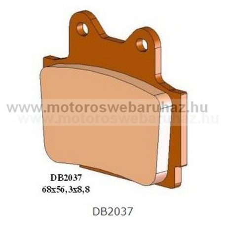 Fékbetét DELTA BRAKING (DB2037 RDN2) Szinteres fékbetét Utcai motorokhoz