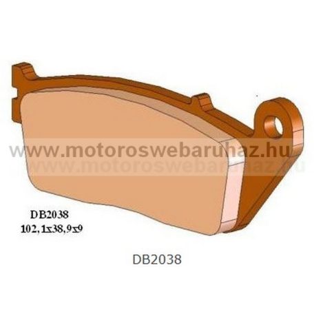 Fékbetét DELTA BRAKING (DB2038 RDN2) Szinteres fékbetét Utcai motorokhoz