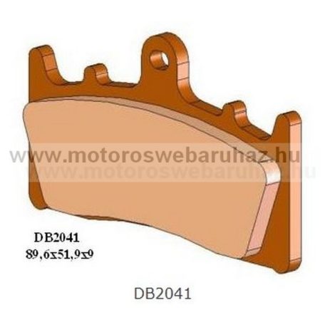 Fékbetét DELTA BRAKING (DB2041 RDN2) Szinteres fékbetét Utcai motorokhoz