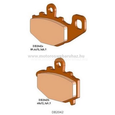 Fékbetét DELTA BRAKING (DB2042 RDN2) Szinteres fékbetét Utcai motorokhoz