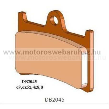 Fékbetét DELTA BRAKING (DB2045 RDN2) Szinteres fékbetét Utcai motorokhoz