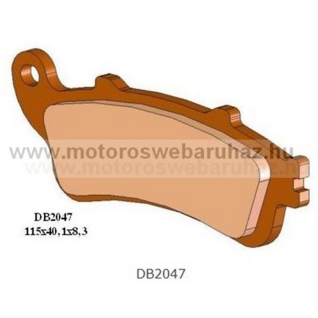 Fékbetét DELTA BRAKING (DB2047 RDN2) Szinteres fékbetét Utcai motorokhoz