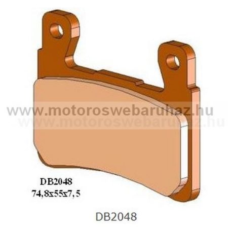 Fékbetét DELTA BRAKING (DB2048 RDN2) Szinteres fékbetét Utcai motorokhoz