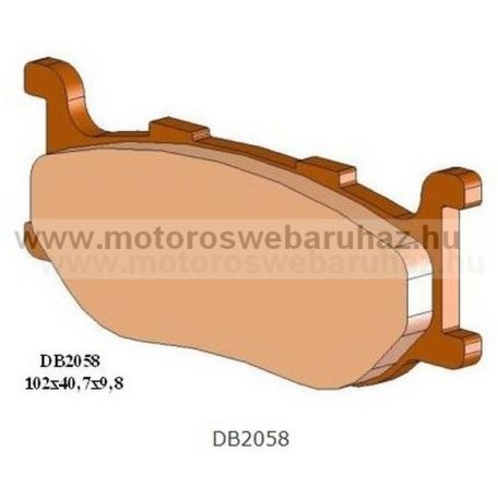 Fékbetét DELTA BRAKING (DB2058 RDN2) Szinteres fékbetét Utcai motorokhoz