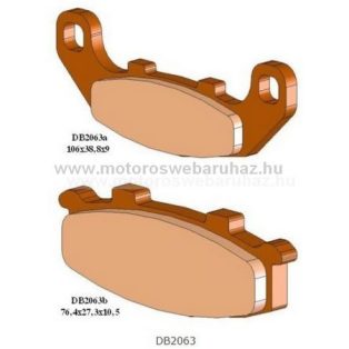   Fékbetét DELTA BRAKING (DB2063 RDN2) Szinteres fékbetét Utcai motorokhoz
