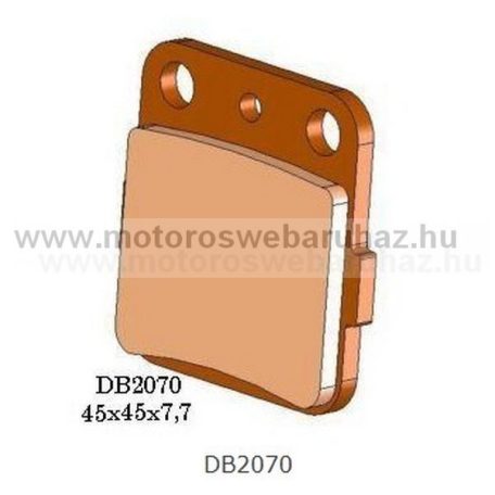 Fékbetét DELTA BRAKING (DB2070 QDN) Szinteres fékbetét Quadokhoz