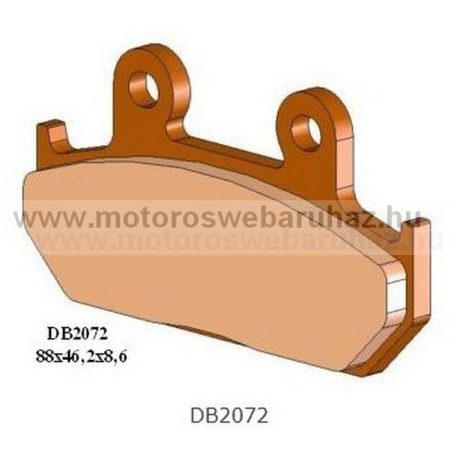 Fékbetét DELTA BRAKING (DB2072 RDN2/ Szinteres fékbetét Utcai motorokhoz