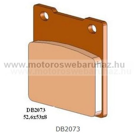 Fékbetét DELTA BRAKING (DB2073 RDN2) Szinteres fékbetét Utcai motorokhoz