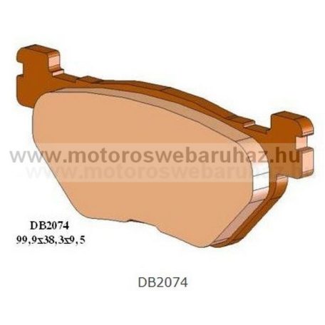 Fékbetét DELTA BRAKING (DB2074 RDN2) Szinteres fékbetét Utcai motorokhoz