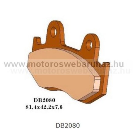 Fékbetét DELTA BRAKING (DB2080 RDN2) Szinteres fékbetét Utcai motorokhoz