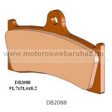 Fékbetét DELTA BRAKING (DB2088 RDN2/ Szinteres fékbetét Utcai motorokhoz