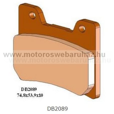 Fékbetét DELTA BRAKING (DB2089 RDN2) Szinteres fékbetét Utcai motorokhoz