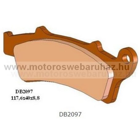 Fékbetét DELTA BRAKING (DB2097 RDN2) Szinteres fékbetét Utcai motorokhoz