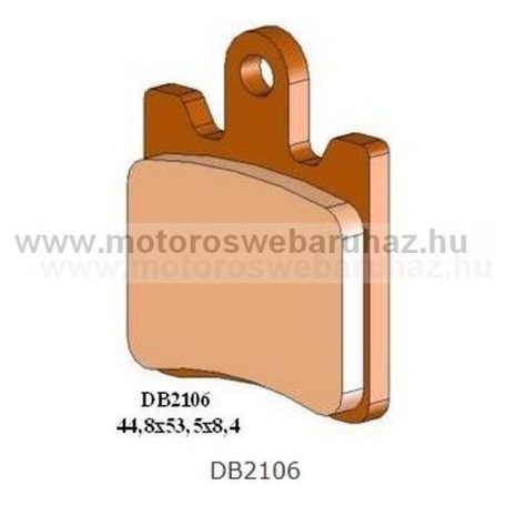 Fékbetét DELTA BRAKING (DB2106 RDN2) Szinteres fékbetét Utcai motorokhoz