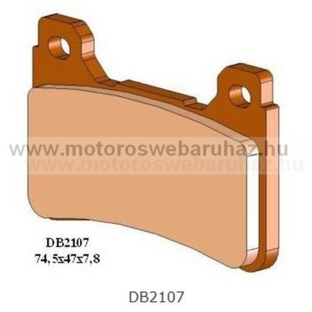 Fékbetét DELTA BRAKING (DB2107 RDN2) Szinteres fékbetét Utcai motorokhoz