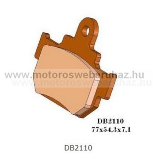   Fékbetét DELTA BRAKING (DB2110 RDN2) Szinteres fékbetét Utcai motorokhoz