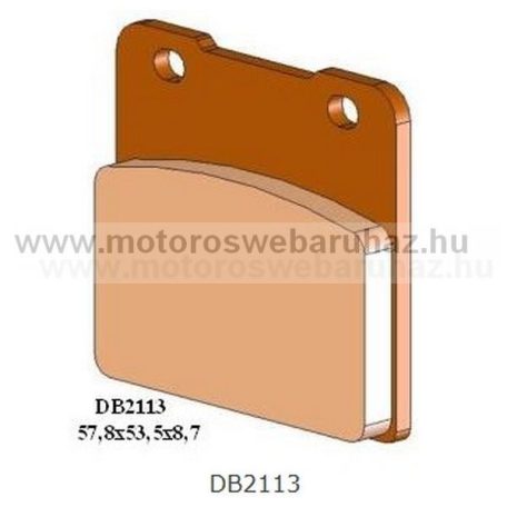 Fékbetét DELTA BRAKING (DB2113 RDN2/ Szinteres fékbetét Utcai motorokhoz