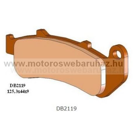 Fékbetét DELTA BRAKING (DB2119 RDN2) Szinteres fékbetét Utcai motorokhoz