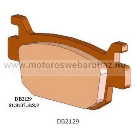 Fékbetét DELTA BRAKING (DB2129 RDN2) Szinteres fékbetét Utcai motorokhoz