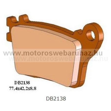 Fékbetét DELTA BRAKING (DB2138 RDN2) Szinteres fékbetét Utcai motorokhoz