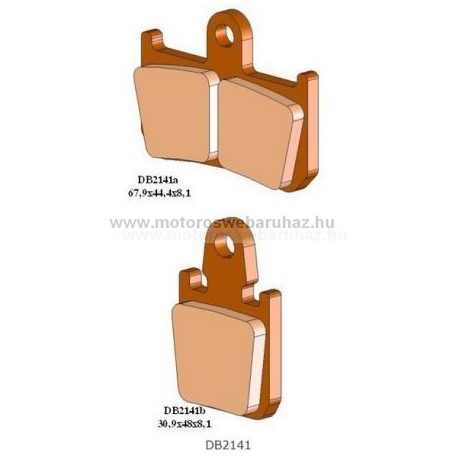 Fékbetét DELTA BRAKING (DB2141 RDN2) Szinteres fékbetét Utcai motorokhoz 4db Fékbetét / szett