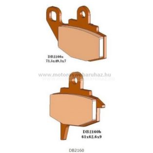   Fékbetét DELTA BRAKING (DB2160 MXN) Szinteres fékbetét -Cross, enduro